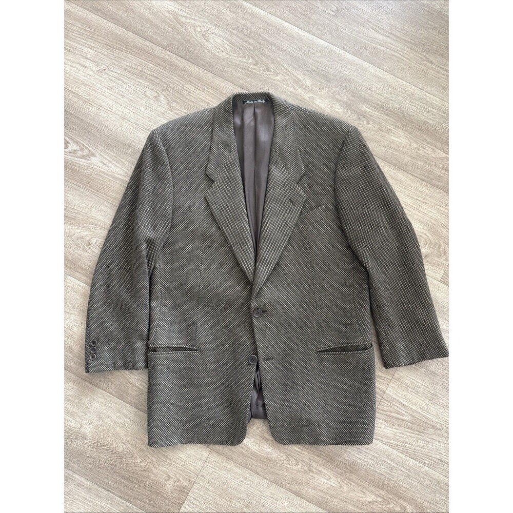 Vintage Giorgio Armani Le Collezioni Cashmere Tweed Men's Blazer ~42R